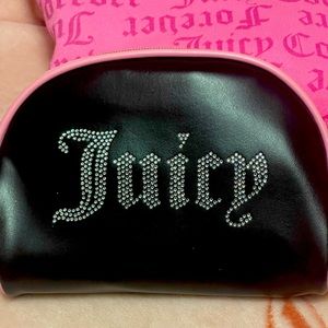 Juicy Couture Black Cosmetic Bag Brand New with lotion holder inside.